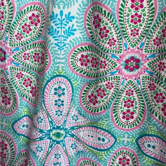 London Times Sleeveless Floral Midi Dress | Resort / Preppy Summer midi dress - Picture 6 of 10